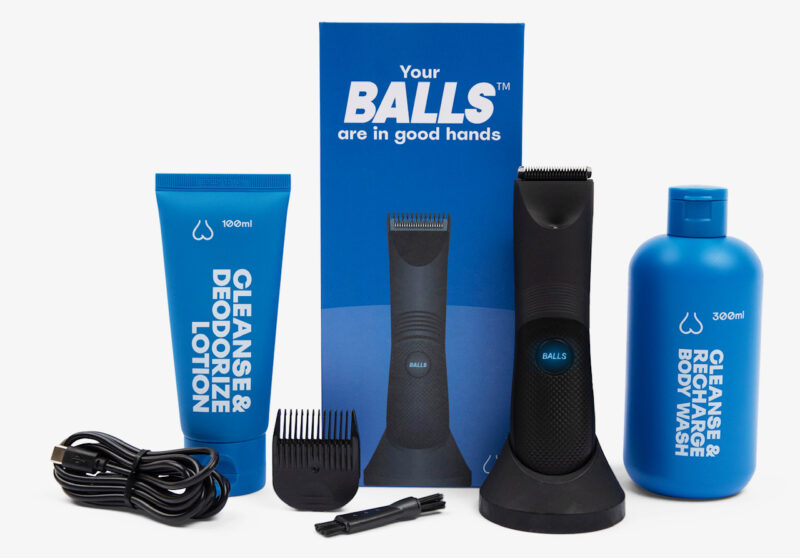 Balls Manscaping Groomin kit for Men Beverly Hills Magazine Gift Guide #mensgrooming #shop #gifts #Groomingkit #shaver #shavingkit #BeverlyHills #bevhillsmag #beverlyhillsmagazine