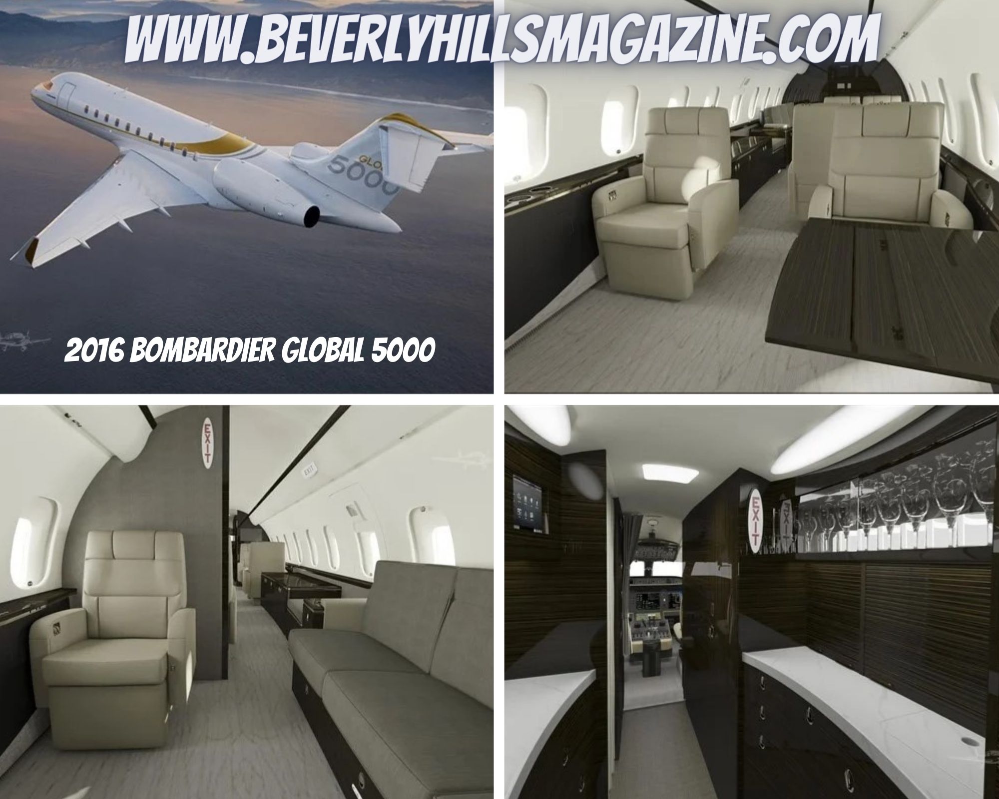 2016 Bombardier Global 5000 Private Jet #privatejets #beverlyhills #beverlyhillsmagazine #jetaircraft #luxury #jets 