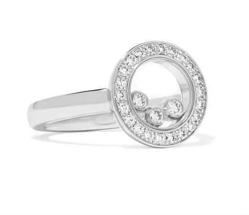 Chopard 18-Karat White Gold Diamond Ring. BUY NOW!!! #beverlyhills #shop #jewelry #jewelery #rings #earrings #bevhillsmag #bevelryhillsmagazine
