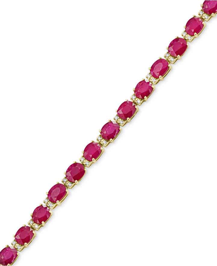 Amore Ruby Tennis Bracelet by Effy. BUY NOW!!! #BevHillsMag #beverlyhillsmagazine #fashion #style #shopping #jewelry