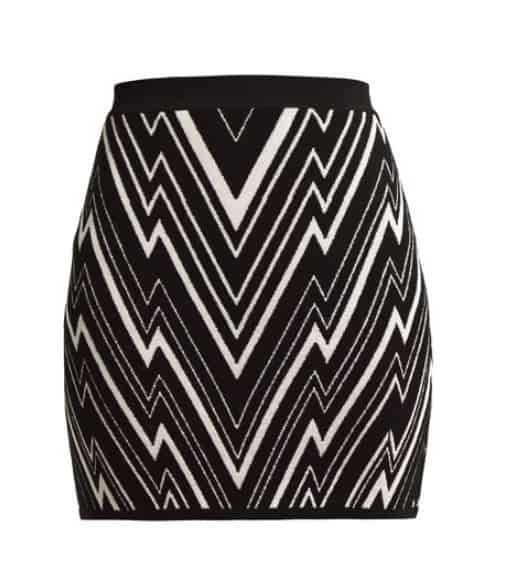 Balmain ZigZag Skirt. BUY NOW!!! #beverlyhillsmagazine #beverlyhills #fashion #style #shop #shopping #shoes #highheels