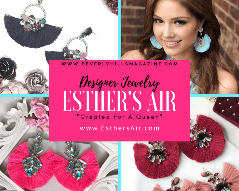 Created For A Queen: Esther's Air Jewelry #beautiful #earrings #designer #fashion #style #jewelry #colorful #jewellery #beverlyhills #beverlyhillsmagazine #bevhillsmag #bible #jesus #queen #esther #jewelry