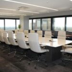 How To Calculate The Correct Conference Table Size For Your Meeting Room #beverlyhills #beverlyhillsmagazine #conferencetable #conferencetabledimiension #workplaceinnovation