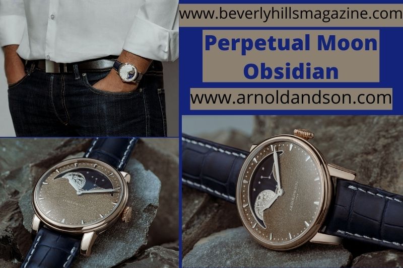 Classy Watch: Perpetual Moon Obsidian #beverlyhills #beverlyhillsmagazine #bevhillsmag #buywatches #classywatch #luxurywatch #men'swatches #men'swatchonline #lovewatches #perpetualmoonobsidian #arnoldandson