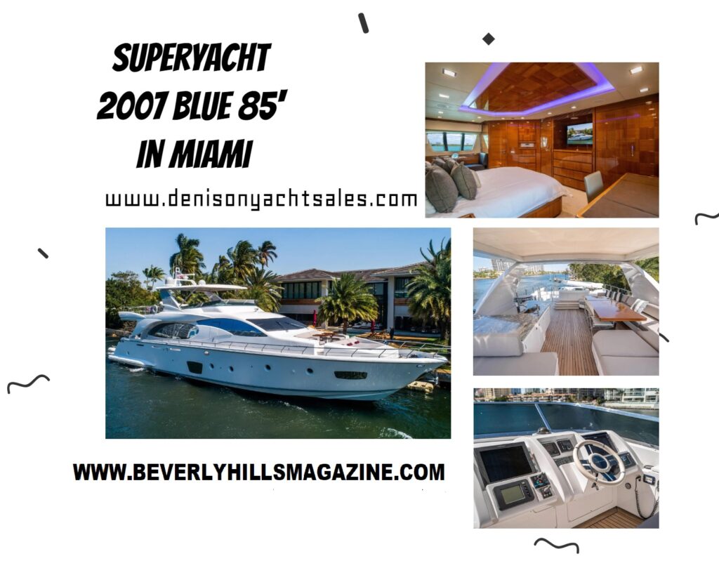 Superyacht 2007 BLUE 85' in Miami #beverlyhills#beverlyhillsmagazine#SuperyachtMiami #BLUE85Miami #LuxuryYachtMiami #YachtLifeMiami #MiamiBoating #SeaLoversMiami #MiamiVacation #MiamiOcean #BoatRentalsMiami #YachtingMiami