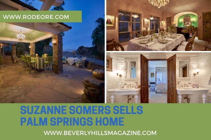 Beverly Hills Magazine Suzanne Somers Sells Palm Springs Home Social Media Graphic