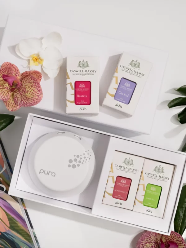 Pura Smart Diffuser Set featuring NYBG Fragrances Beatrix Rose & Orchid