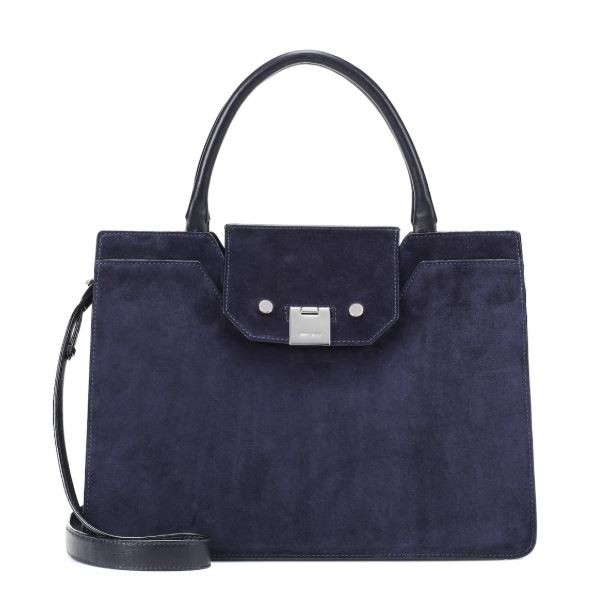 Jimmy Choo Blue Suede Tote Handbag. BUY NOW!!! #shop #fashion #style #shop #shopping #clothing #beverlyhills #dress #shoes #boots #beverlyhillsmagazine #bevhillsmag #dresses #balmain