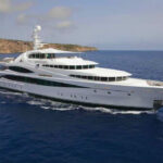 223' Luxury Yacht In Open Sea