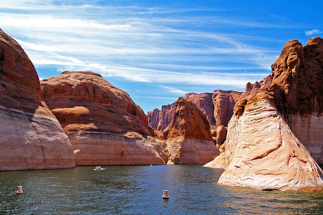 Lake Powell Mountains And Water in Arizona