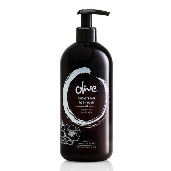 Olive Natural Skincare Beauty Products Pomegranate Body Wash Beverly Hills Magazine #beauty #products #skincare #shop #bevhillsmag #beverlyhillsmagazinde #beverlyhills