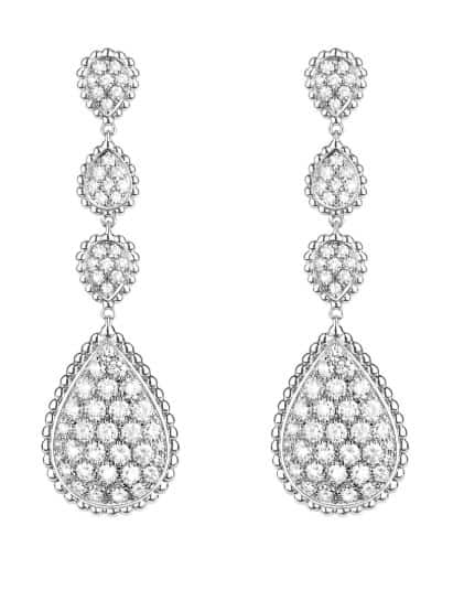 Boucheron Diamond Drop Earrings. BUY NOW!!! #diamonds #rings #diamond #earrings #silver #bracelets #jewels #pink #gemstones #beautiful #gems #beverlyhills #beautiful #shopping #shop #BevHillsMag 