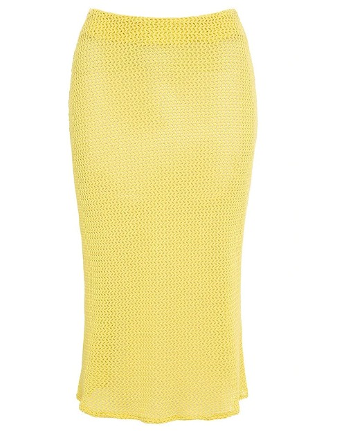 Montce Yellow Crochet Slip Skirt #fashion #style #shop #bikinis #swimsuits #swimwear #Montce #bevhillsmag #beverlyhills #beverlyhillsmagazine