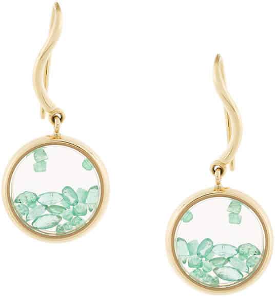 18kt Yellow Gold and Emerald Earrings. BUY NOW!!! #BevHillsMag #beverlyhillsmagazine #fashion #shop #style #shopping 