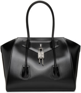 Givenchy Black Bag w/ Lock #fashion #style #shop #bevhillsmag #beverlyhills #beverlyhillsmagazine #givenchy #handbag #purse #bag